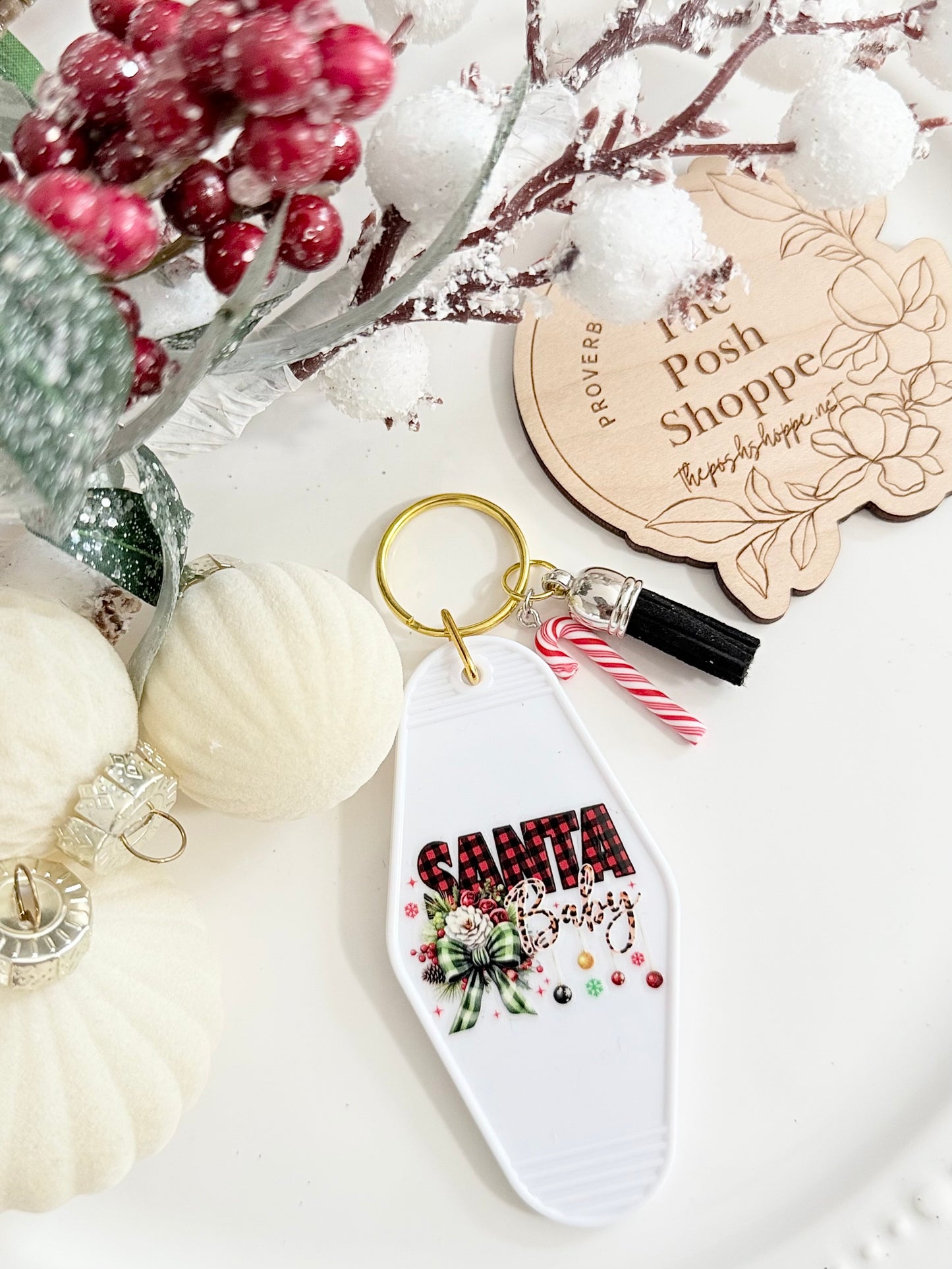 Santa Baby Keychain