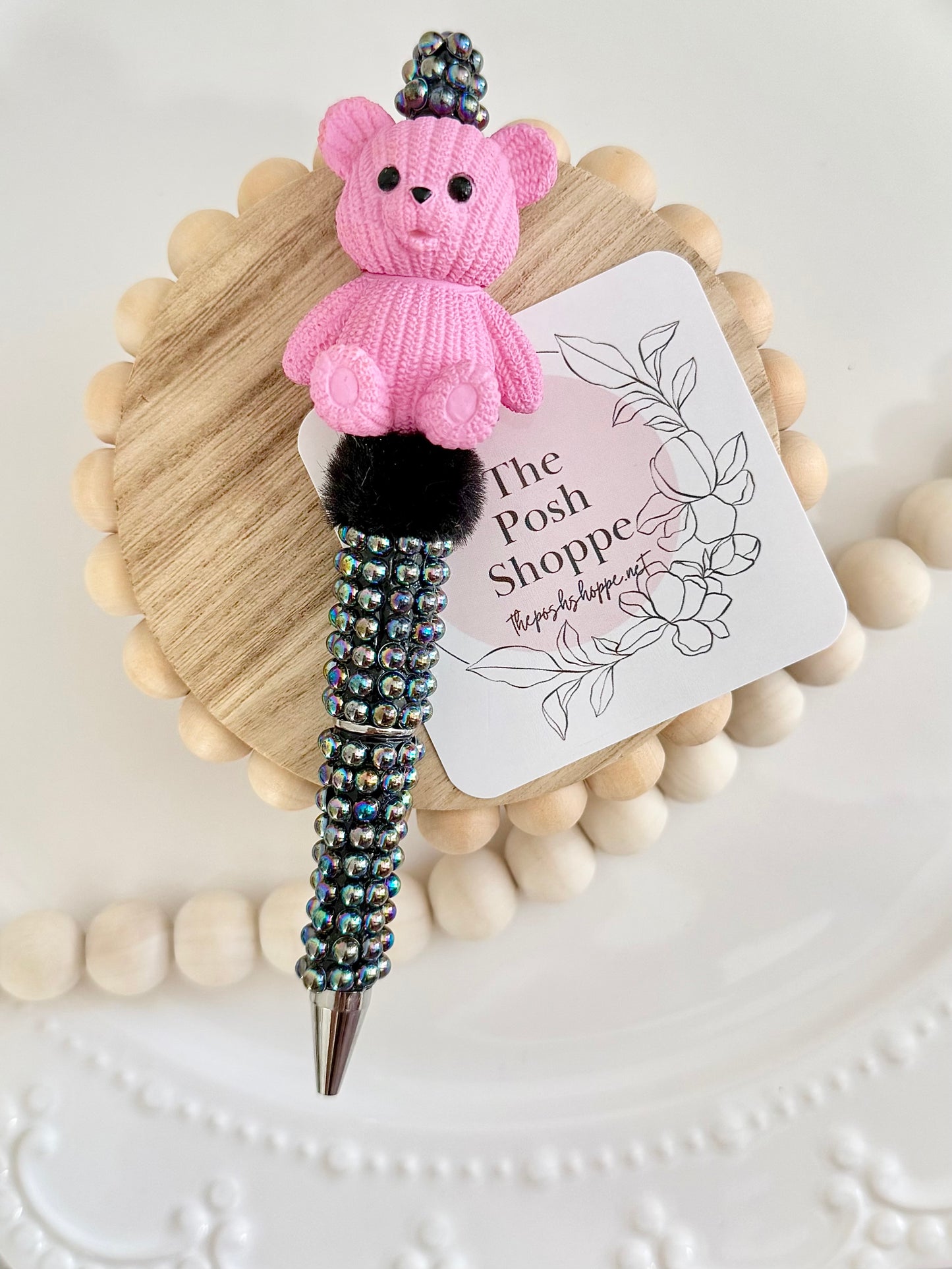 Pretty in Pink Teddy Glam Pen