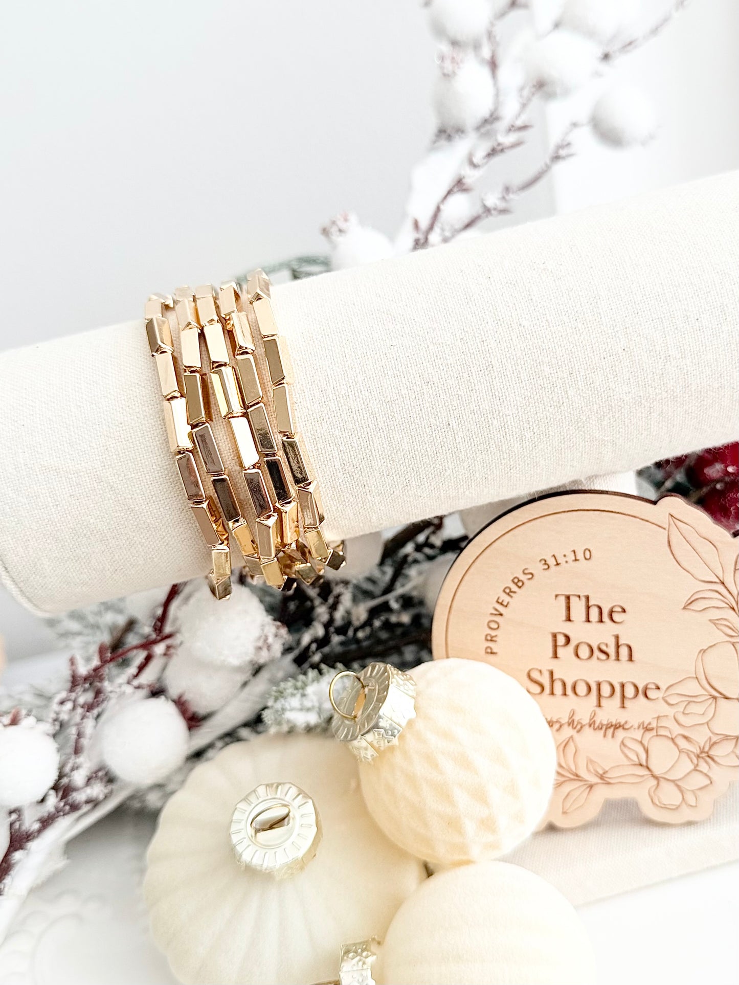 Multi Strand Gold Stack