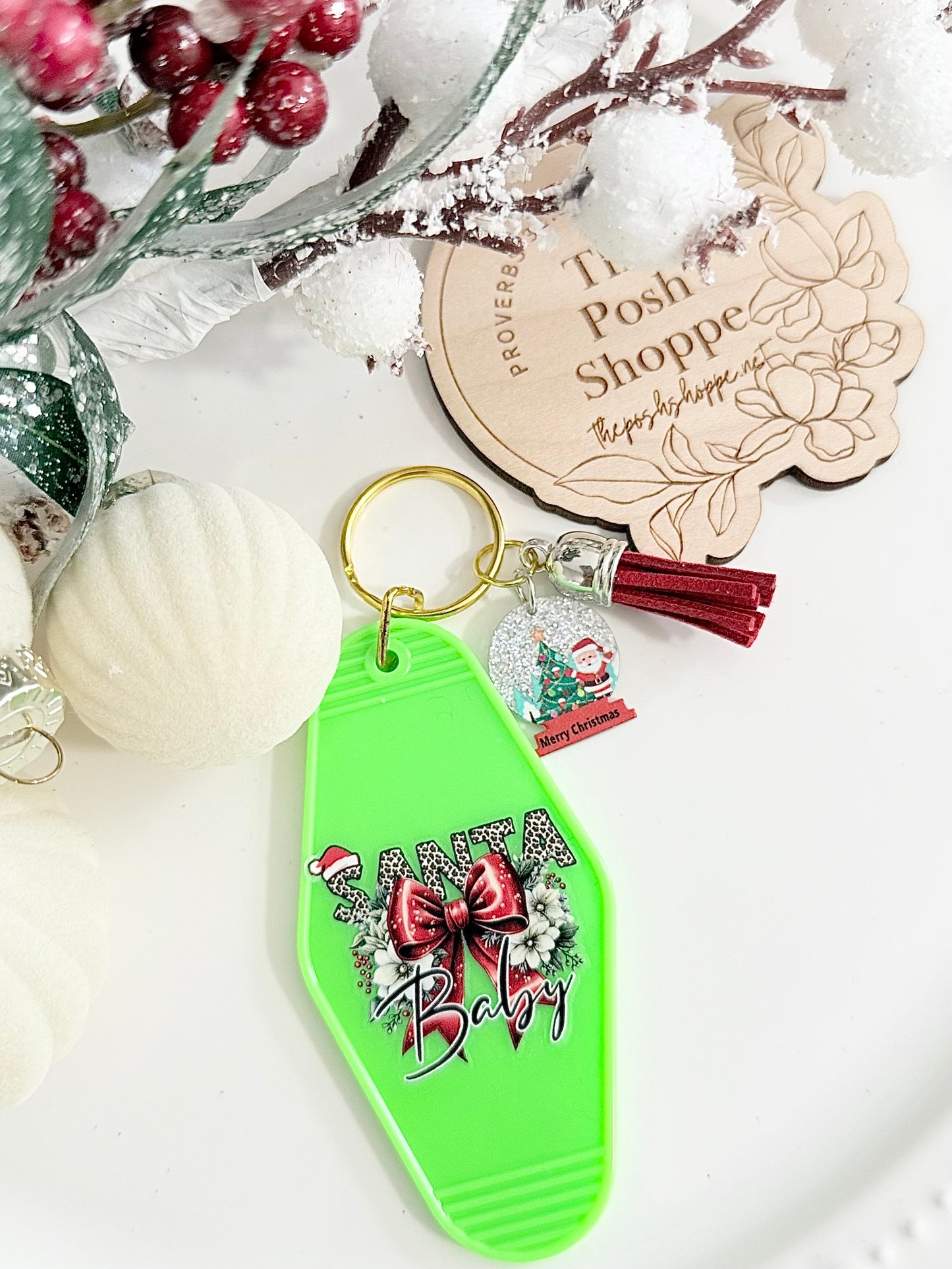 Santa Baby Keychain