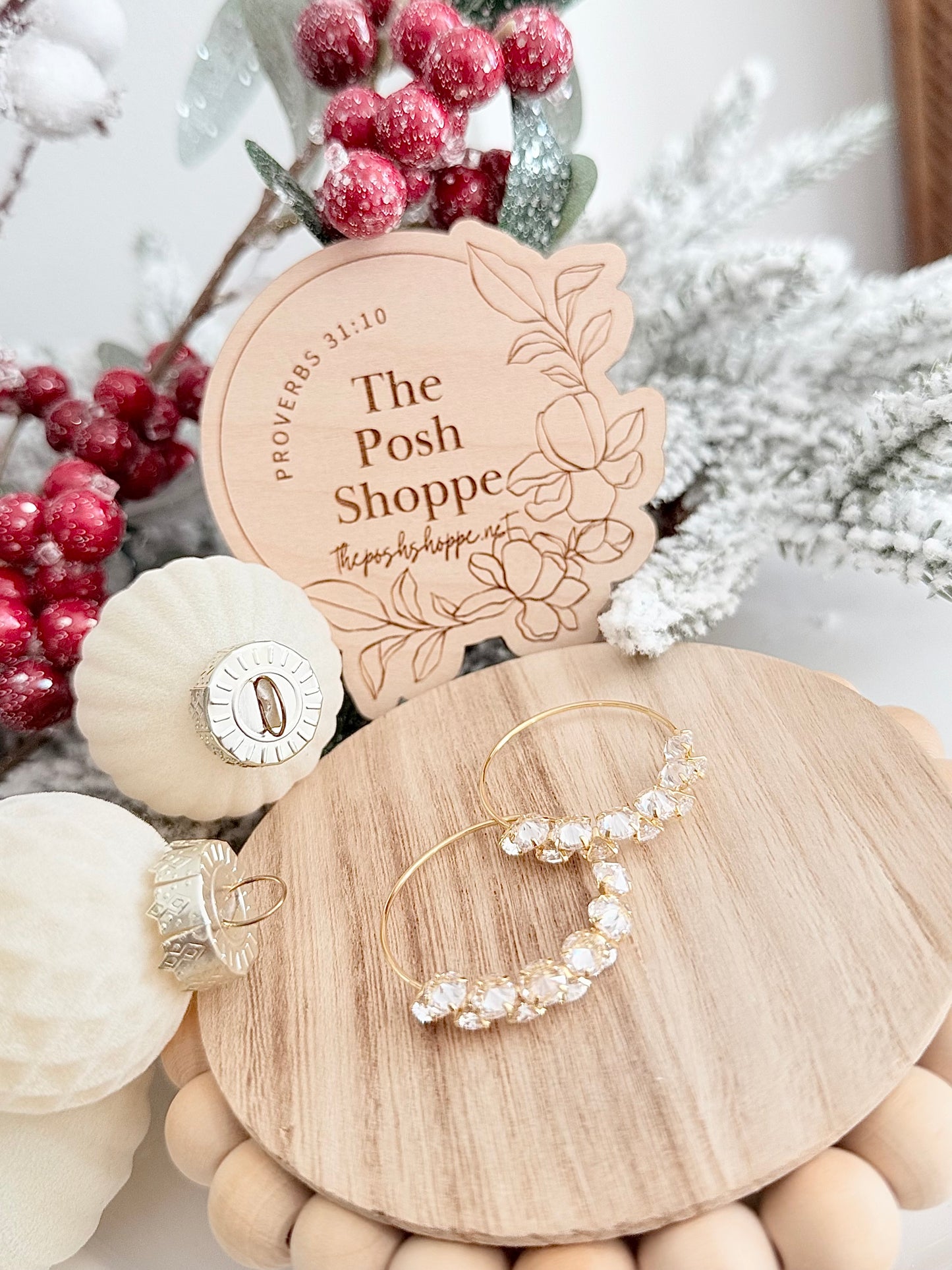 Crystal Cluster Hoops