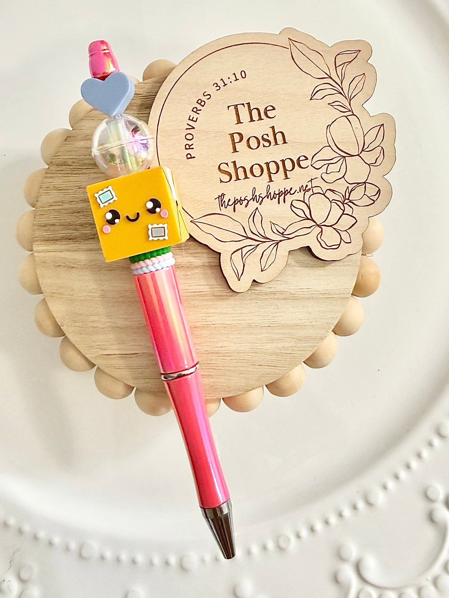 Happy Mail Beaded Pen