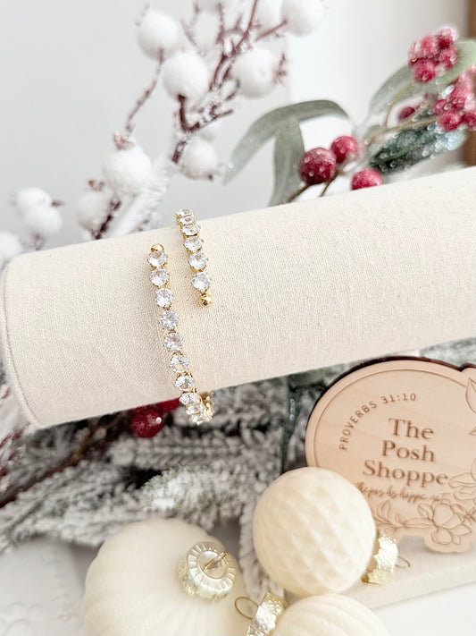 Crystal Glow Bangle Bracelet