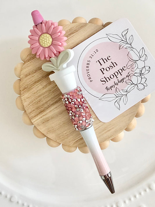 Pink Bloom Daisy Pen