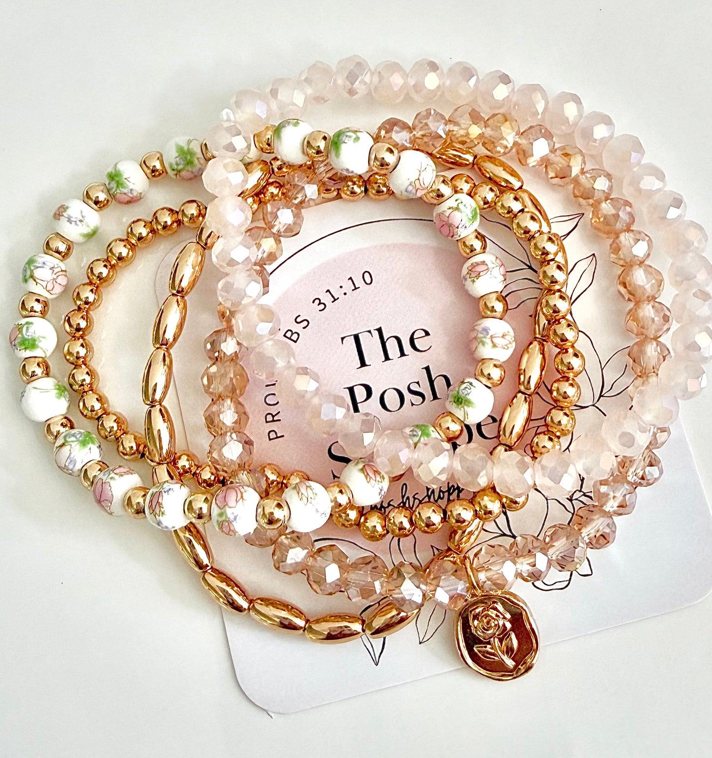 Garden Party Bracelet Stack of 5