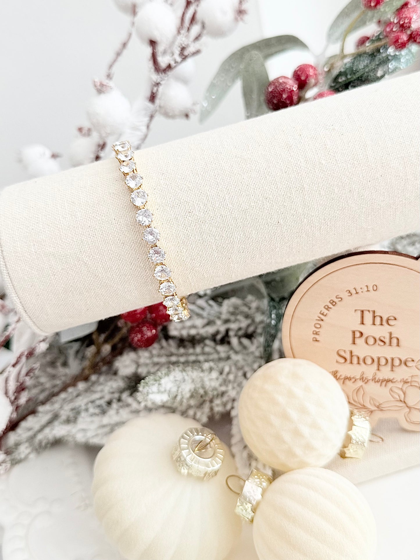 Crystal Glow Bangle Bracelet