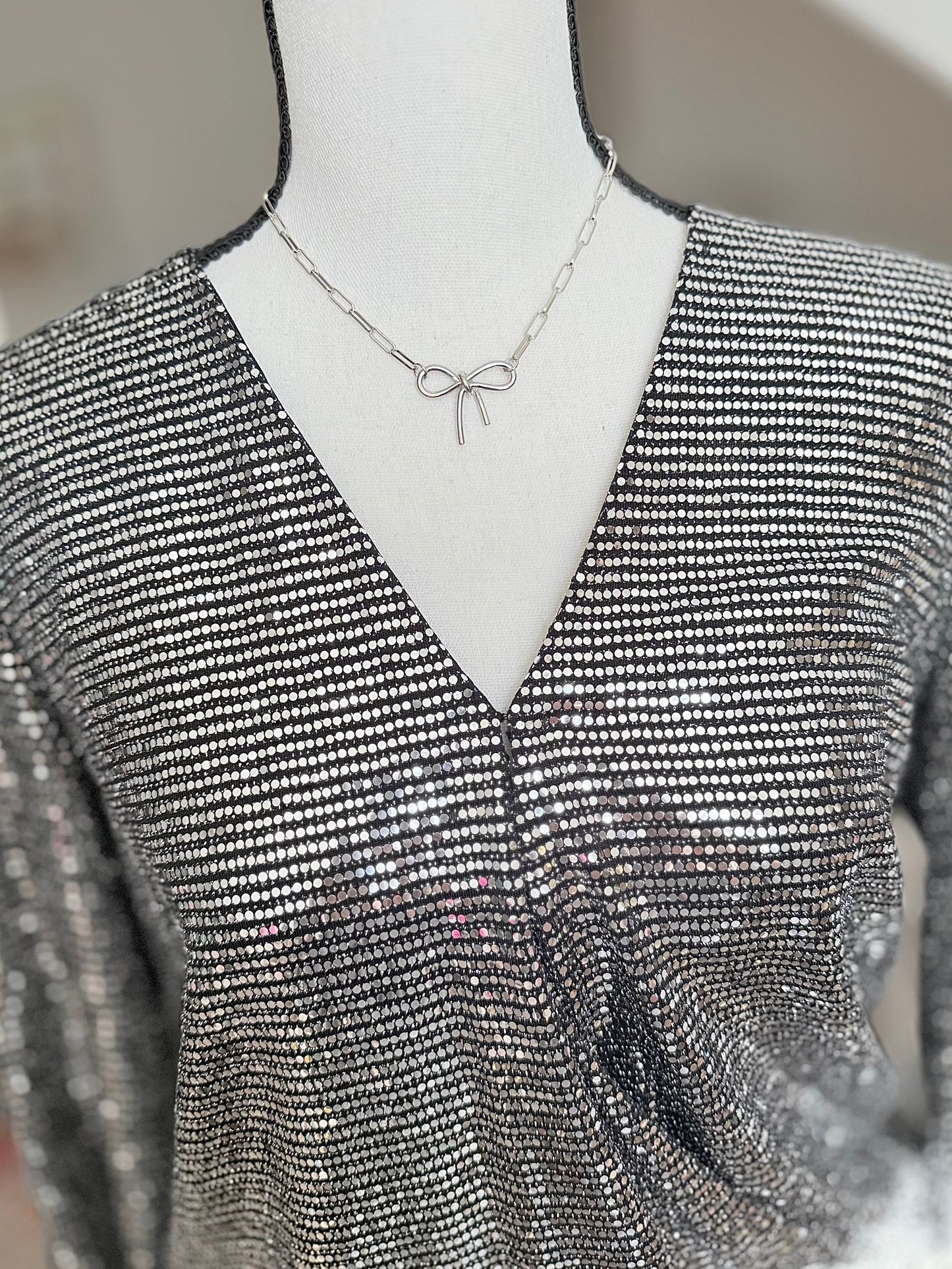 Tied with Grace Bow Necklace