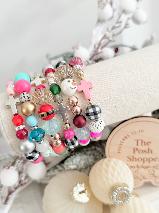 Christmas 🎄 Themed “Messy” Bracelet