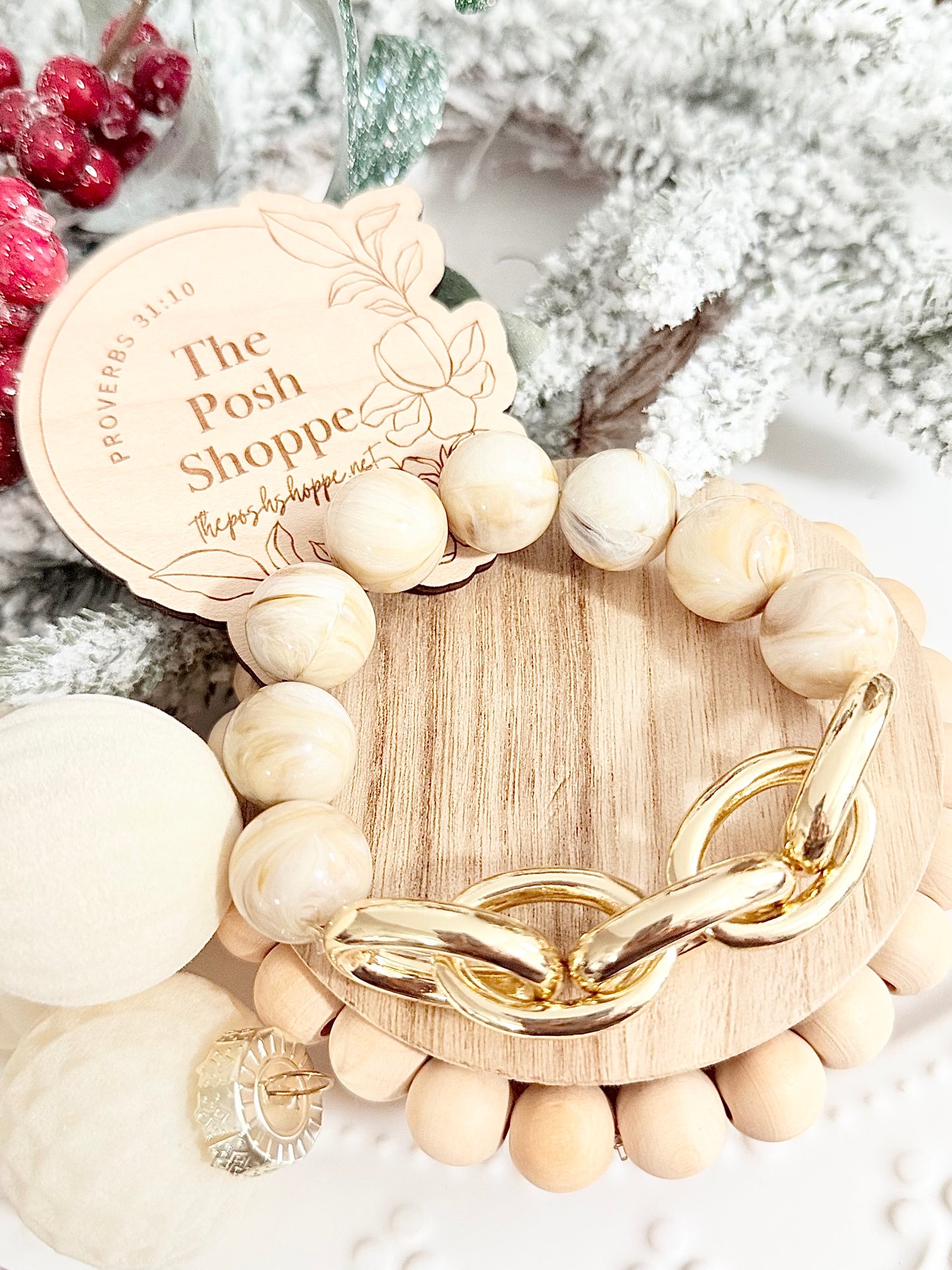 Snow Cream Chain Bracelet
