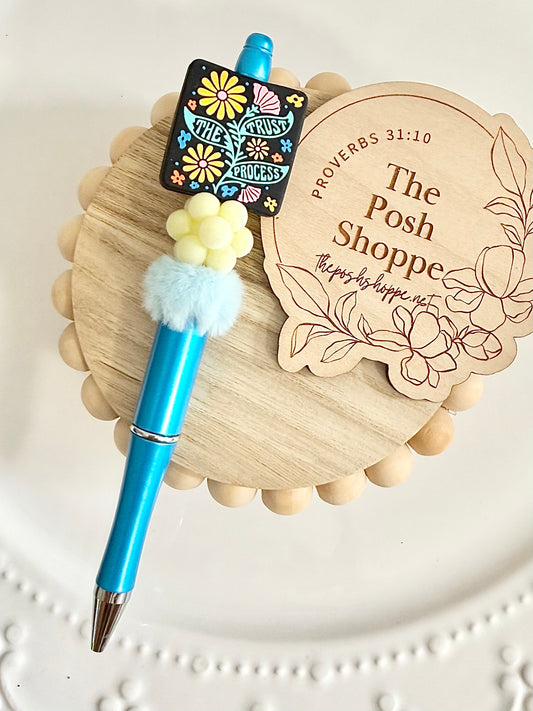 Trust the Process Beaded Pen