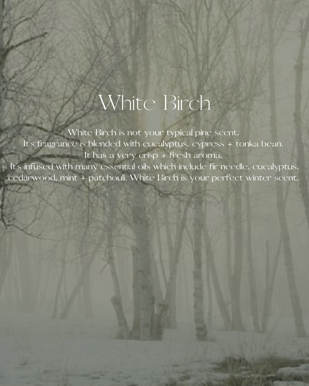 White Birch Boutique Candle