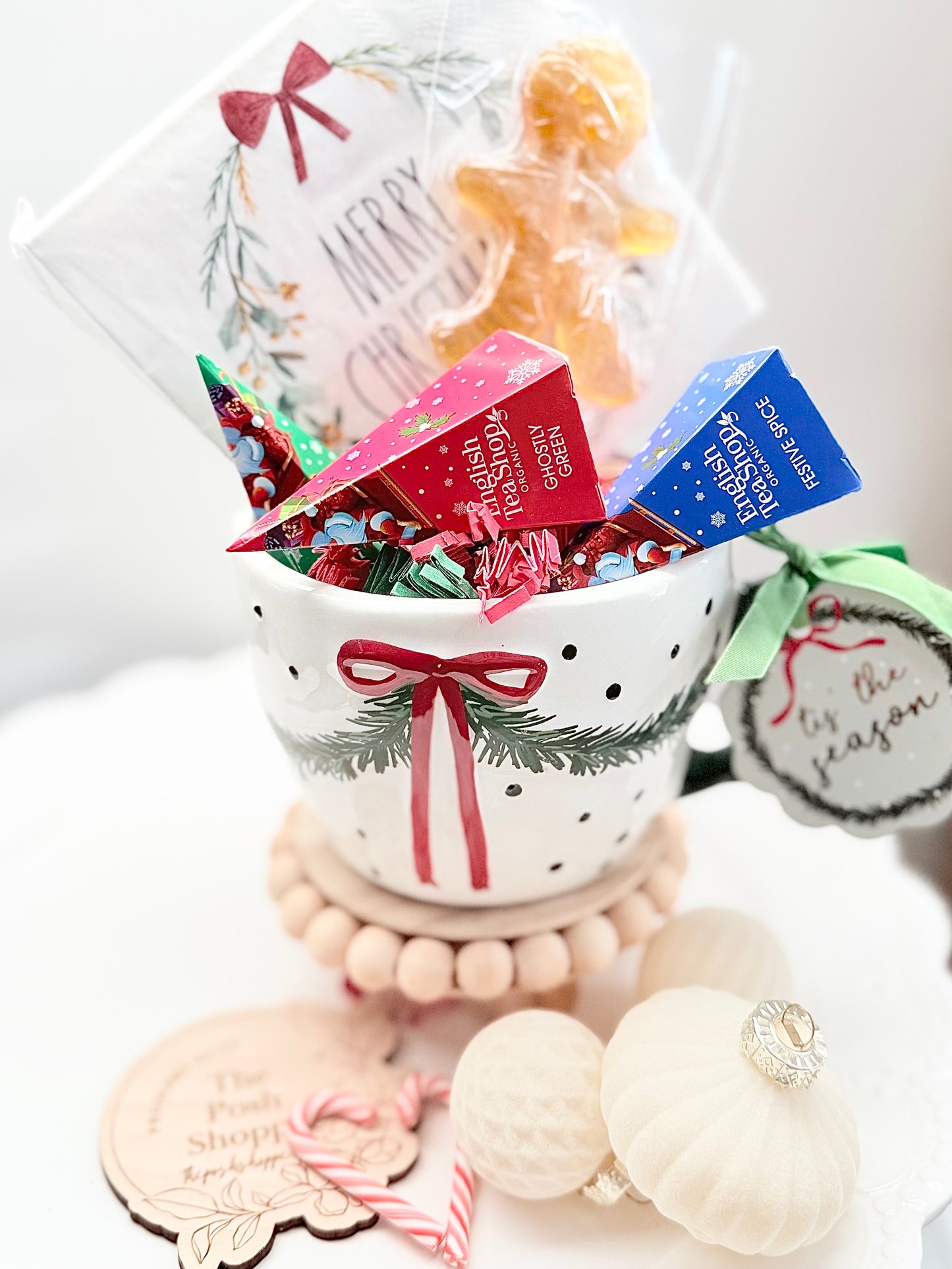 🎄 Red Bow Holiday Tea Lover Gift Set