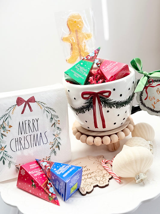 🎄 Red Bow Holiday Tea Lover Gift Set