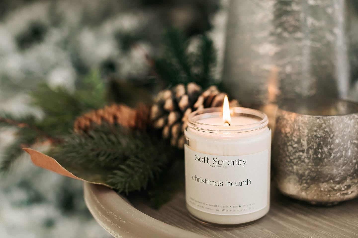 Peppermint + Eucalyptus Boutique Candle