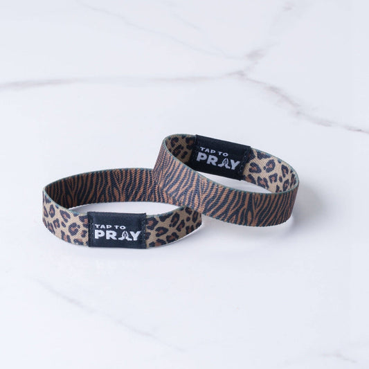 Tap To Pray® Wristband Safari Leopard