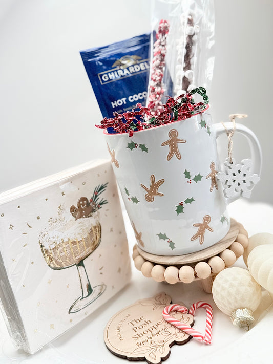 🎄 Gingerbread Holly Cocoa Gift Set