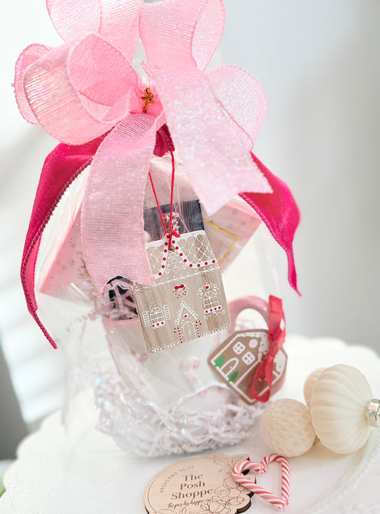 Candy Cane Wishes + Gingerbread Cocoa Mug Gift Set