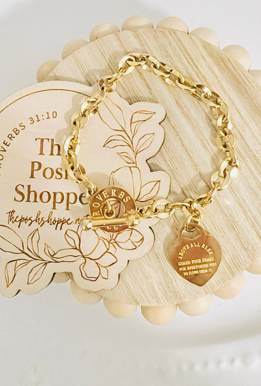 Proverbs Toggle Bracelet