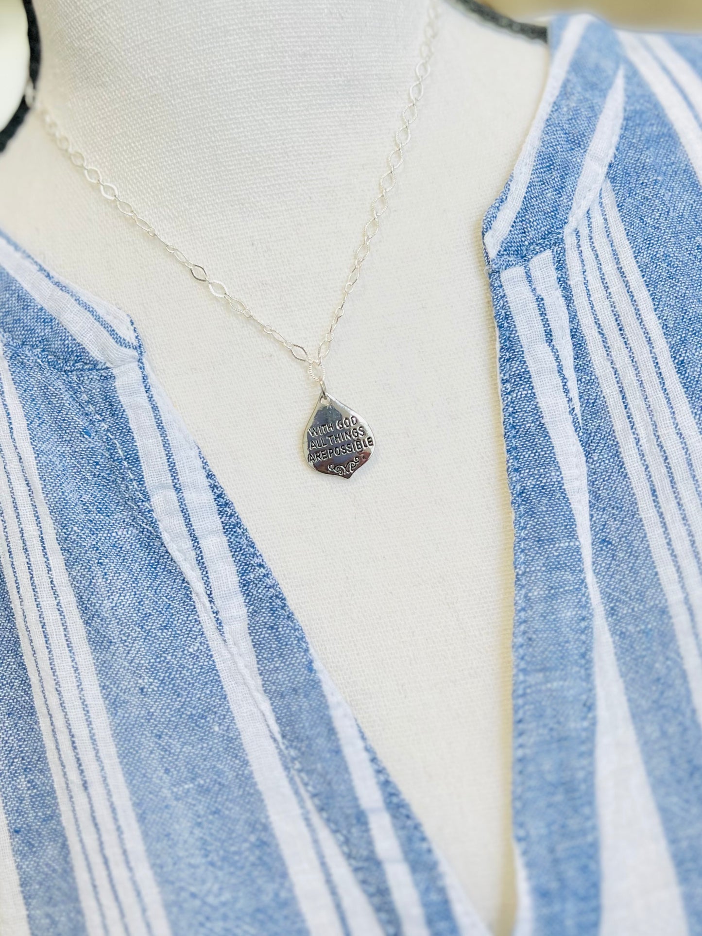 Matthew 19:26 Necklace