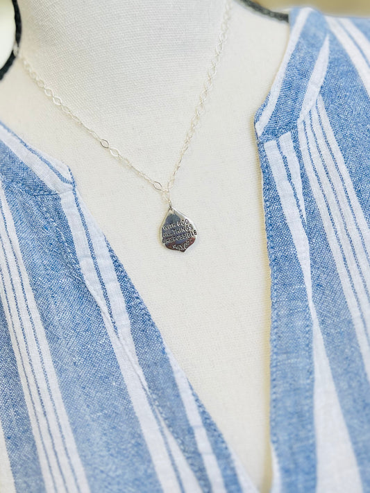 Matthew 19:26 Necklace