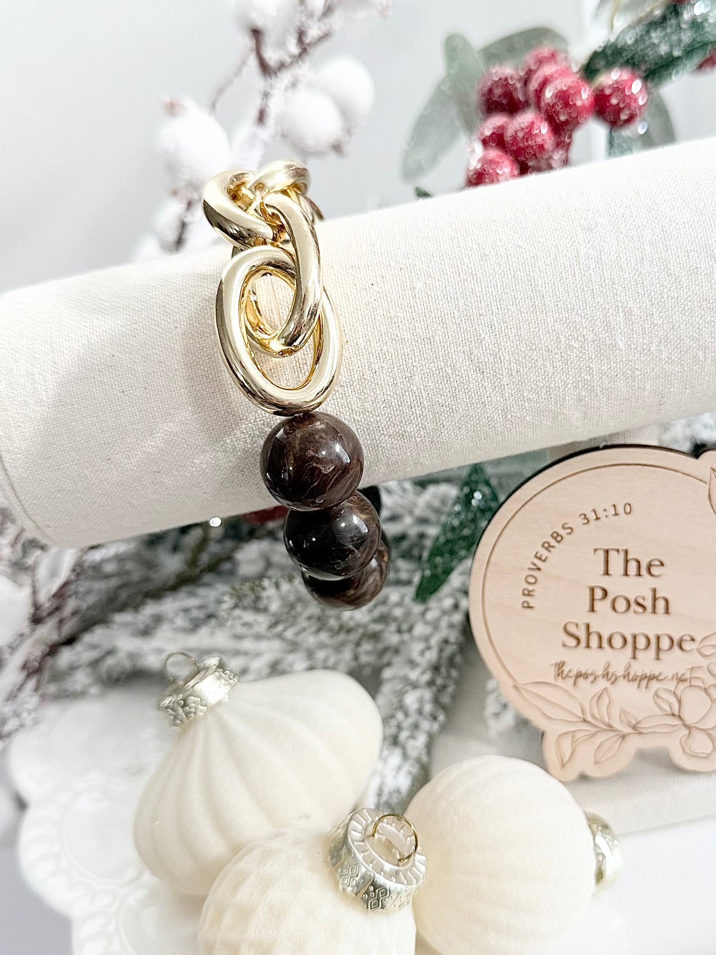 Mocha Chain Bracelet