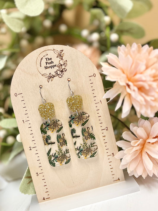 Tropical Cheetah Dangles