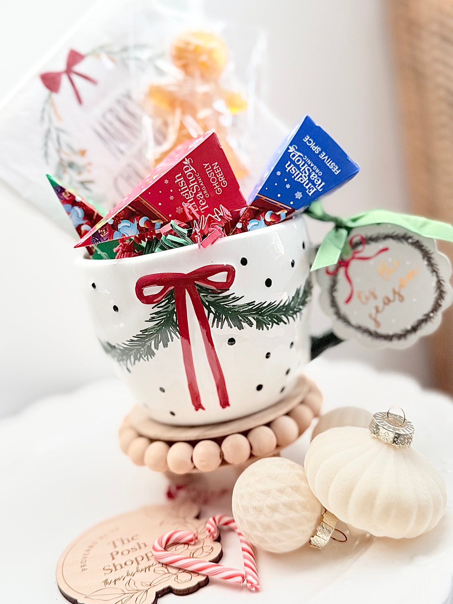🎄 Red Bow Holiday Tea Lover Gift Set