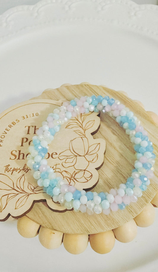 Pastel Colors Beaded Bracelet