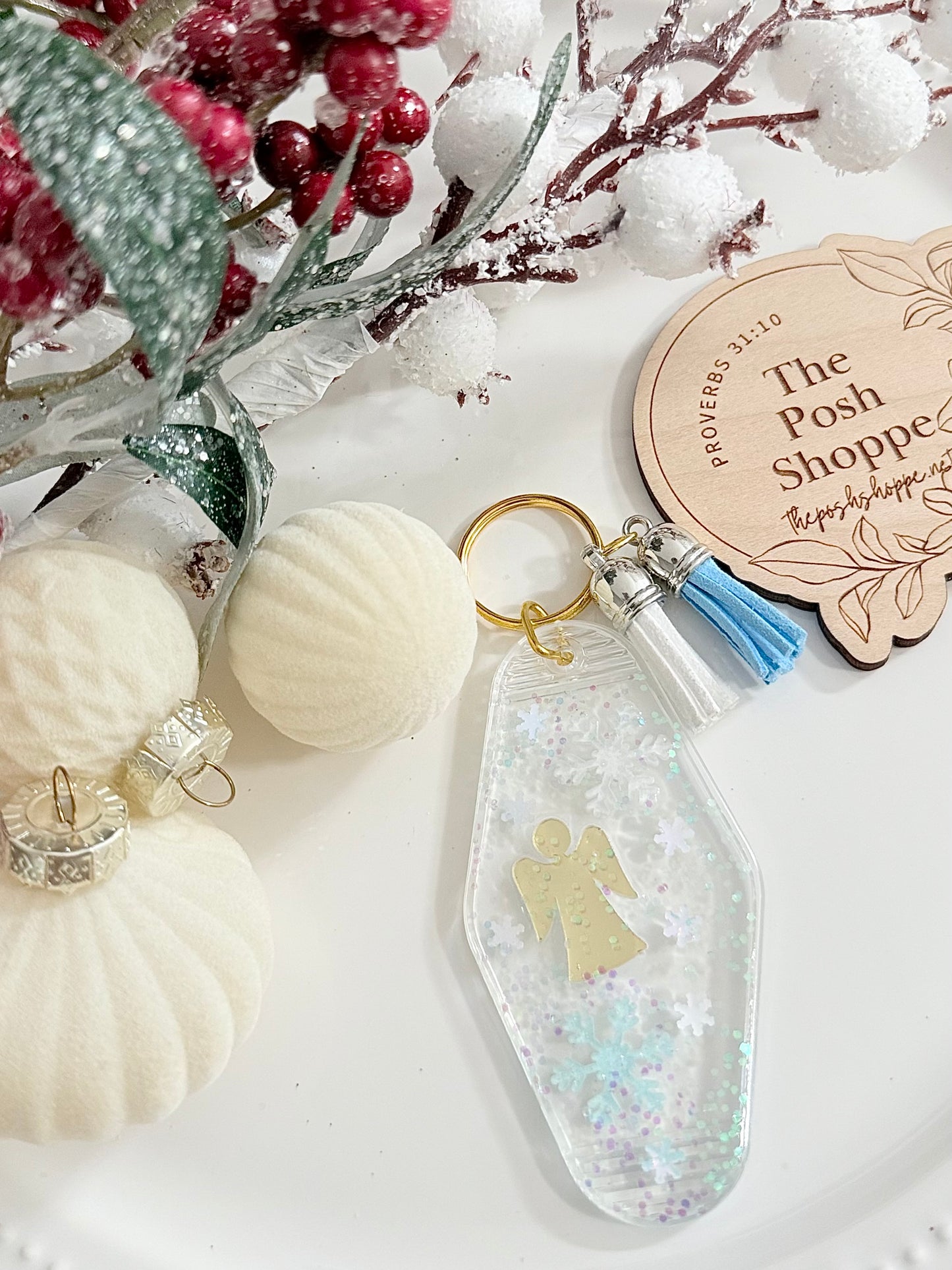 Golden Angel Keychain