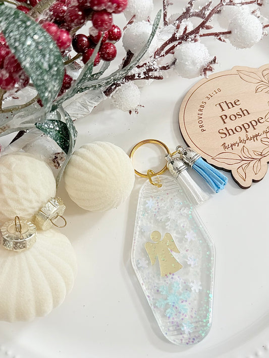 Golden Angel Keychain