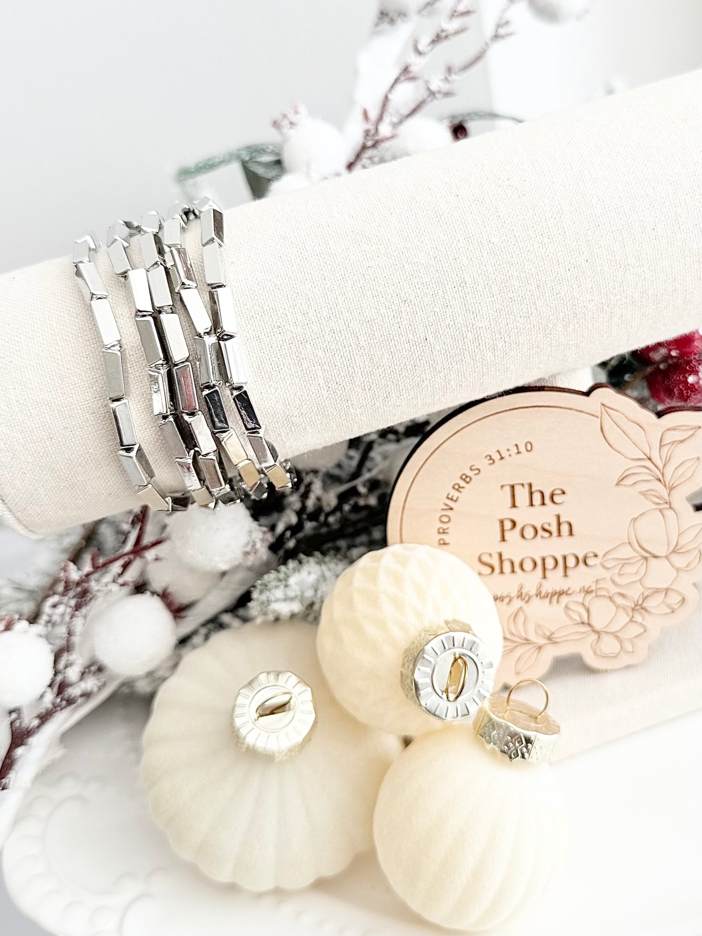 Multi Strand Silver Stack