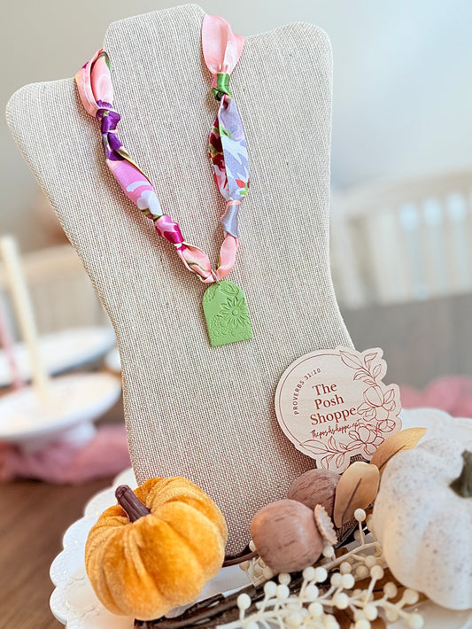 Fun Fall Scarf Necklace