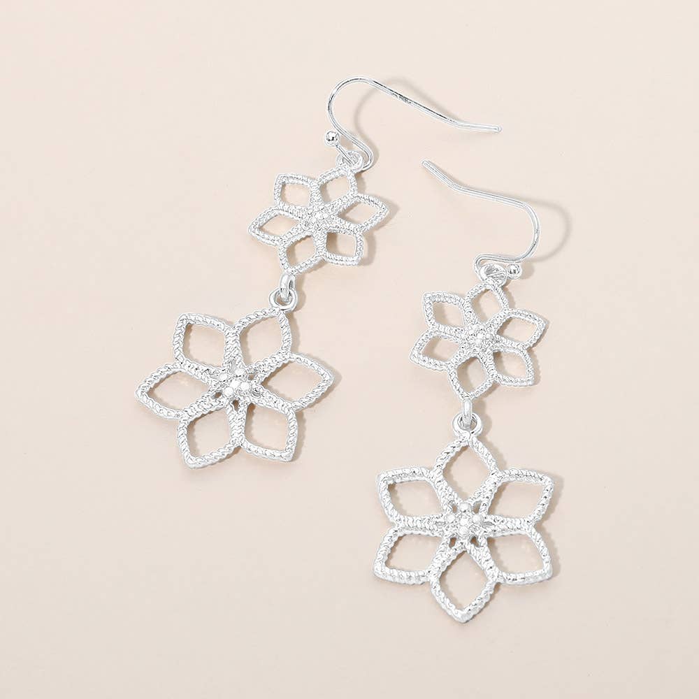 Delicate Floral Drop Earrings
