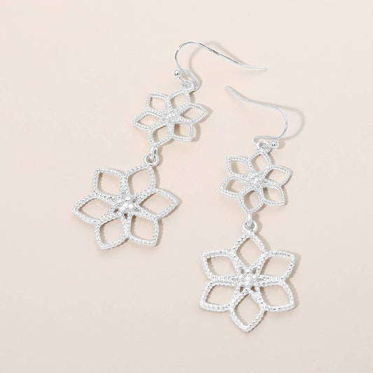 Delicate Floral Drop Earrings