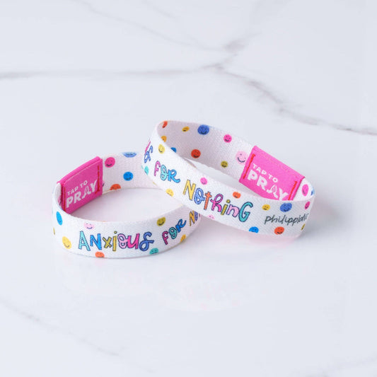 Tap To Pray® Kingfolk Series Wristband – Anxious For Nothing