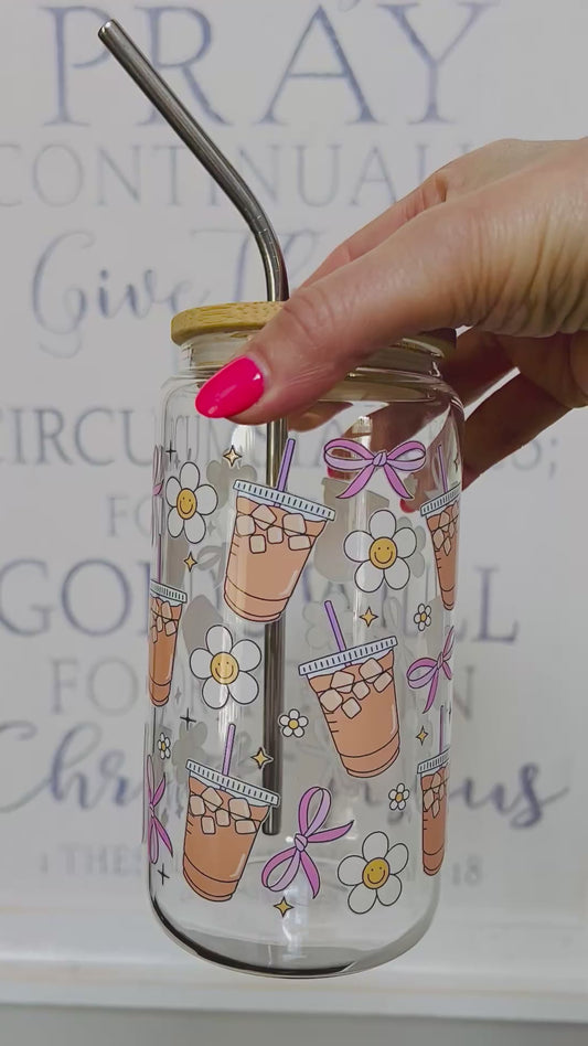 Glass Can Cup